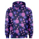 Pink and Blue Flowers Men s Core Hoodie View1