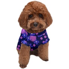 Pink And Blue Flowers Dog T-shirt