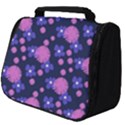 Pink and Blue Flowers Full Print Travel Pouch (Big) View1