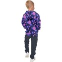 Pink and Blue Flowers Kids  Hooded Pullover View2