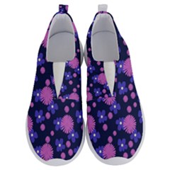 Pink And Blue Flowers No Lace Lightweight Shoes by bloomingvinedesign