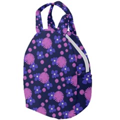 Pink And Blue Flowers Travel Backpacks