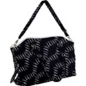 Black And White Geo Print Canvas Crossbody Bag View1