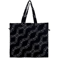 Black And White Geo Print Canvas Travel Bag by dflcprintsclothing