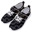 Black And White Geo Print Women s Velcro Strap Shoes View2