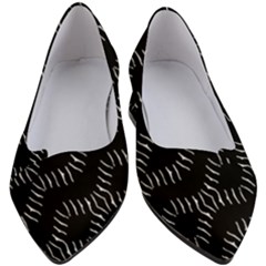 Black And White Geo Print Women s Block Heels 