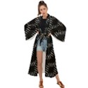 Black And White Geo Print Maxi Kimono View1