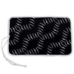 Black And White Geo Print Pen Storage Case (m) by dflcprintsclothing