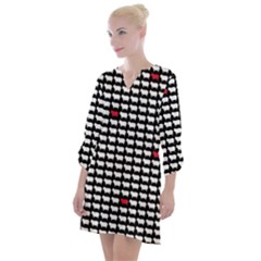 Herd Immunity Open Neck Shift Dress by helendesigns