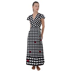 Herd Immunity Flutter Sleeve Maxi Dress by helendesigns