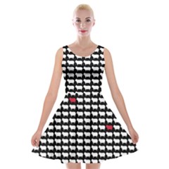 Herd Immunity Velvet Skater Dress