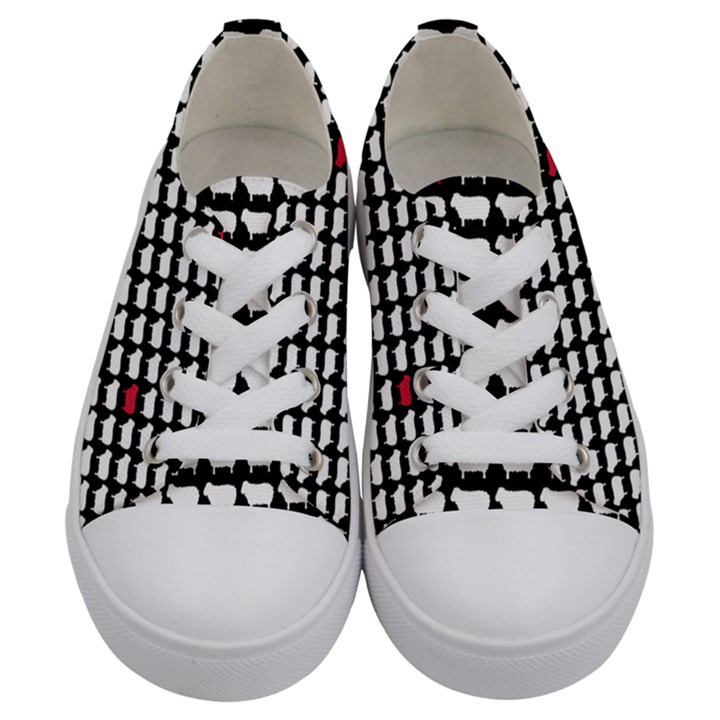 Herd Immunity Kids  Low Top Canvas Sneakers