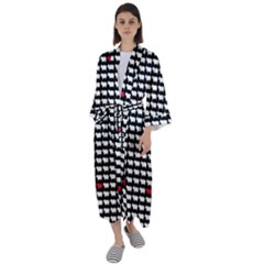 Herd Immunity Maxi Satin Kimono