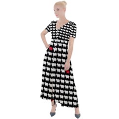 Herd Immunity Button Up Short Sleeve Maxi Dress