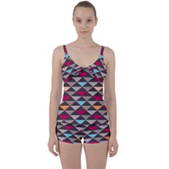 Zappwaits Canuma Tie Front Two Piece Tankini by zappwaits