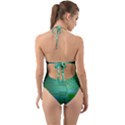 Cross Crossing Crosswalk Line Walk Halter Cut-Out One Piece Swimsuit View2