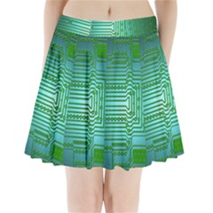 Cross Crossing Crosswalk Line Walk Pleated Mini Skirt