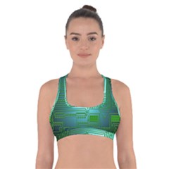 Cross Crossing Crosswalk Line Walk Cross Back Sports Bra