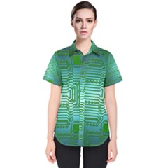 Cross Crossing Crosswalk Line Walk Women s Short Sleeve Shirt