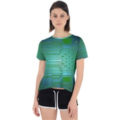 Cross Crossing Crosswalk Line Walk Open Back Sport Tee