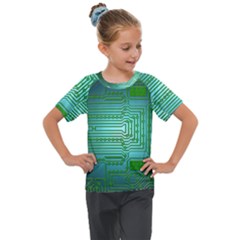 Cross Crossing Crosswalk Line Walk Kids  Mesh Piece Tee