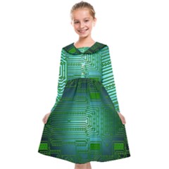 Cross Crossing Crosswalk Line Walk Kids  Midi Sailor Dress