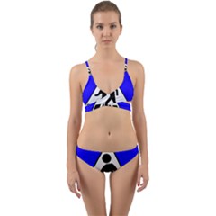 Cross Crossing Crosswalk Line Walk Wrap Around Bikini Set by HermanTelo