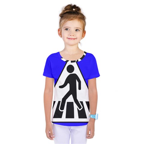 Cross Crossing Crosswalk Line Walk Kids  One Piece Tee by HermanTelo