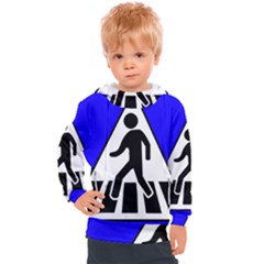 Cross Crossing Crosswalk Line Walk Kids  Hooded Pullover