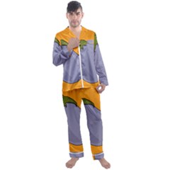 Eggplant Fresh Health Men s Long Sleeve Satin Pyjamas Set