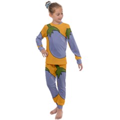 Eggplant Fresh Health Kids  Long Sleeve Set 