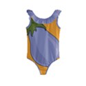 Eggplant Fresh Health Kids  Frill Swimsuit View1