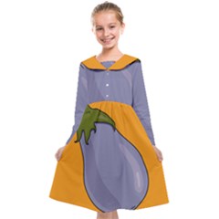 Eggplant Fresh Health Kids  Midi Sailor Dress