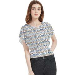 Joshua Tree Butterfly Chiffon Blouse