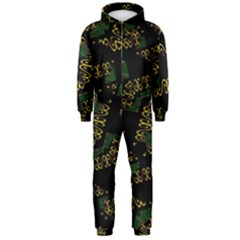 Modern Geometric Print Hooded Jumpsuit (men) 