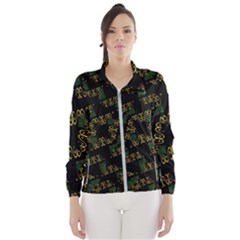 Modern Geometric Print Women s Windbreaker by dflcprintsclothing