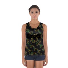 Modern Geometric Print Sport Tank Top 