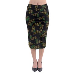 Modern Geometric Print Midi Pencil Skirt by dflcprintsclothing