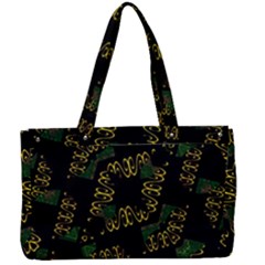 Modern Geometric Print Canvas Work Bag by dflcprintsclothing