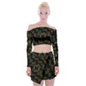 Modern Geometric Print Off Shoulder Top with Mini Skirt Set View1