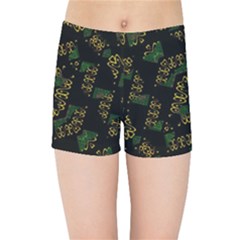 Modern Geometric Print Kids  Sports Shorts