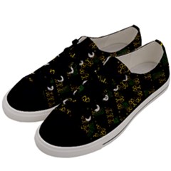 Modern Geometric Print Men s Low Top Canvas Sneakers