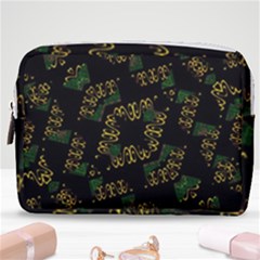 Modern Geometric Print Make Up Pouch (medium) by dflcprintsclothing