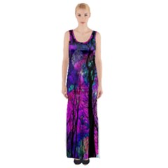 Fairytale Forest Thigh Split Maxi Dress