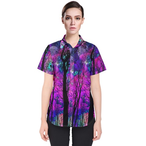 Fairytale Forest Women s Short Sleeve Shirt by augustinet