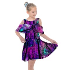 Fairytale Forest Kids  Shoulder Cutout Chiffon Dress by augustinet