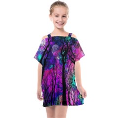 Fairytale Forest Kids  One Piece Chiffon Dress by augustinet