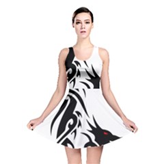 Black Dragon Animal Reversible Skater Dress by HermanTelo