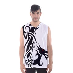 Black Dragon Animal Men s Basketball Tank Top