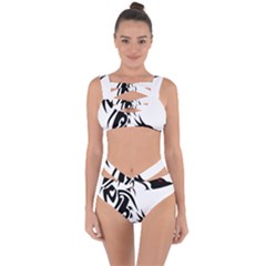 Black Dragon Animal Bandaged Up Bikini Set 